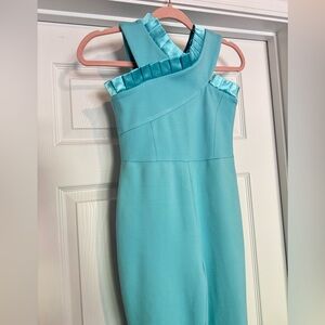 Preteen Pageant Interview Jumpsuit Elegant Blue Sleeveless